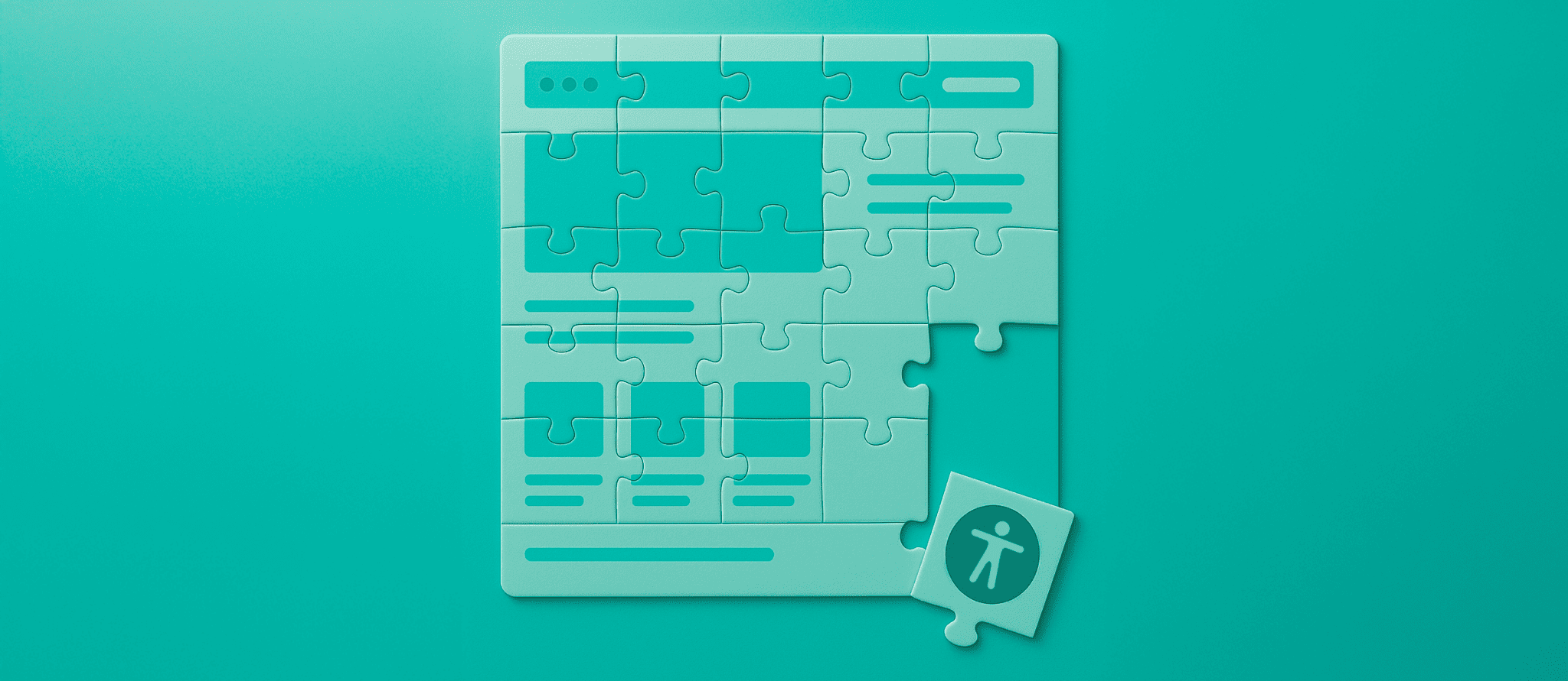 Imagen de un puzzle sin completar que representa la falta de "la pieza" de la accesibilidad